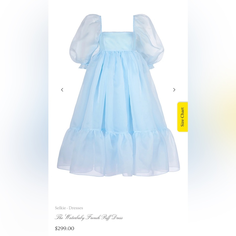 BNWT Waterbaby French Puff Dress from Selkie size M. Price FIRM. Open to Trades.